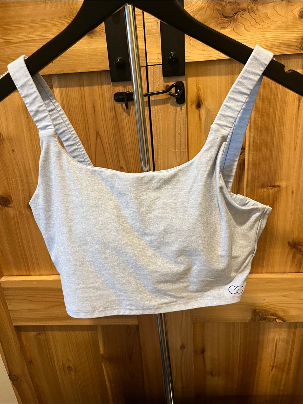 CALIA by Carrie Underwood Light Blue Sports Crop Tank